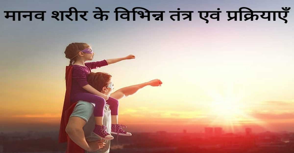 मानव शरीर के विभिन्न तंत्र एवं प्रक्रियाएँ | Various systems and processes of the human body